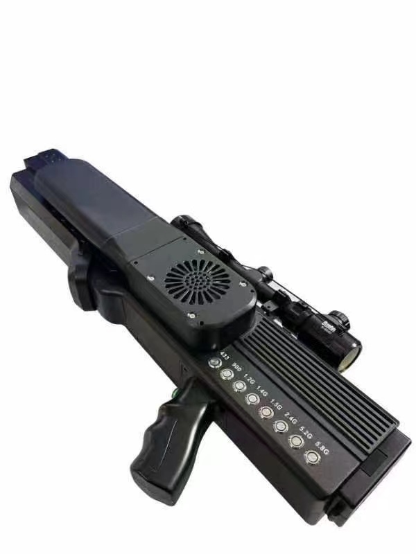  志仲镇手持便携式枪型低空防御反制八通道